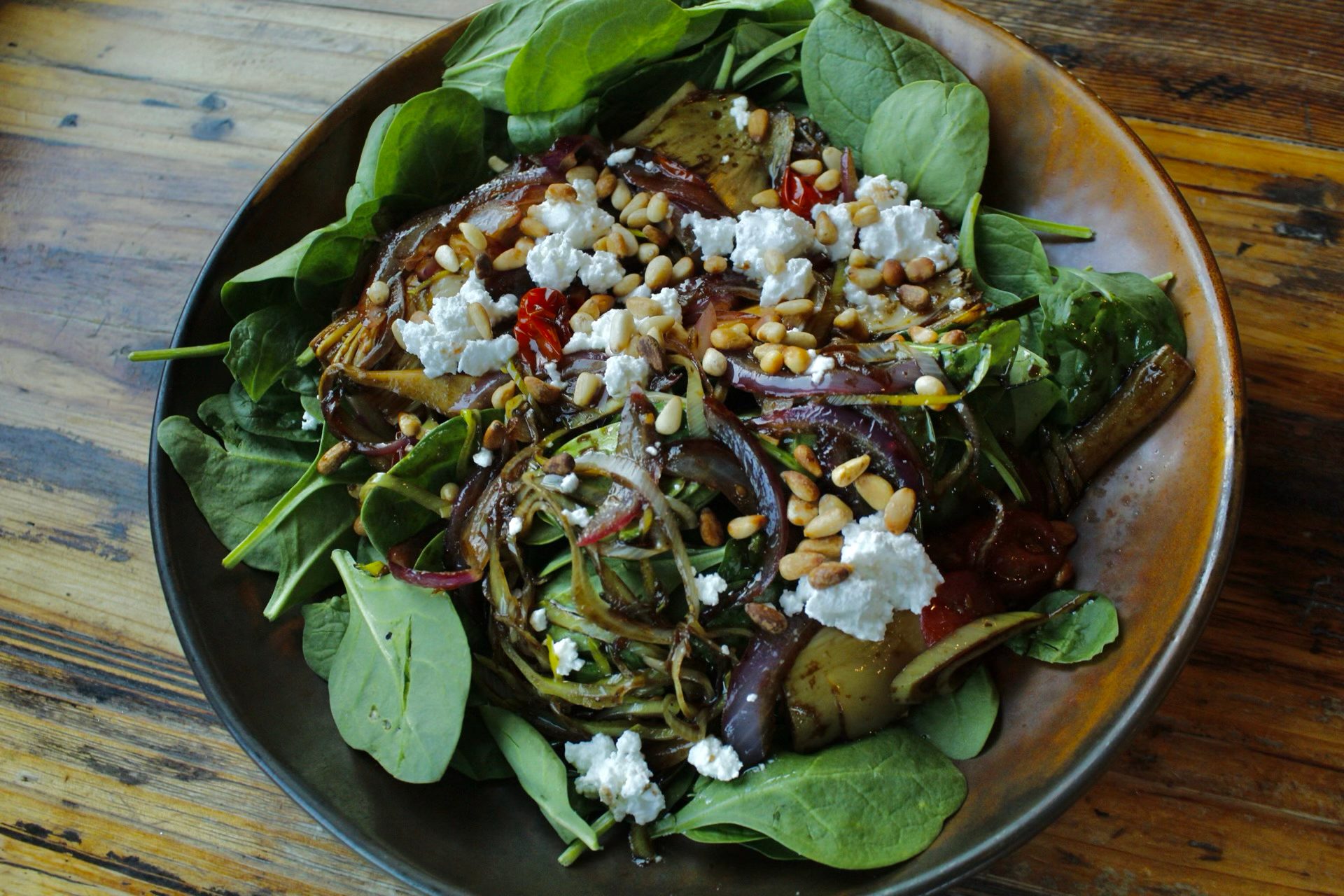 Wilted Spinach Salad.