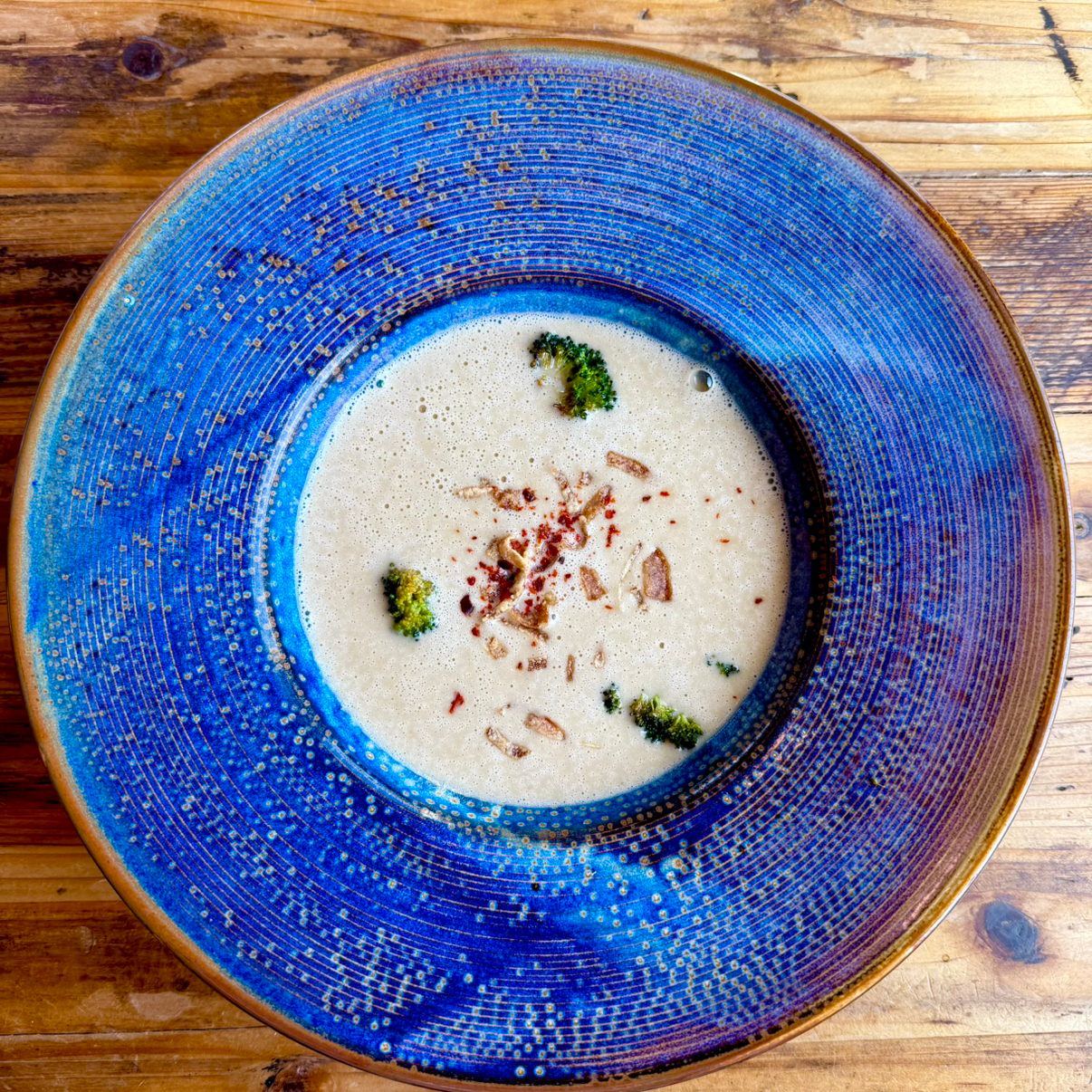 Creamy Delicata Squash Apple Ginger Bisque.