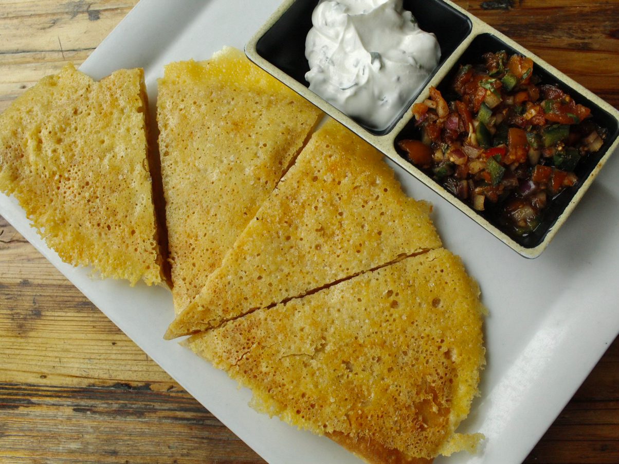 Vermont Cheddar Quesadilla.