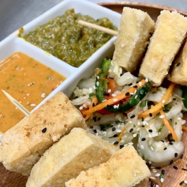 Tofu Skewers.